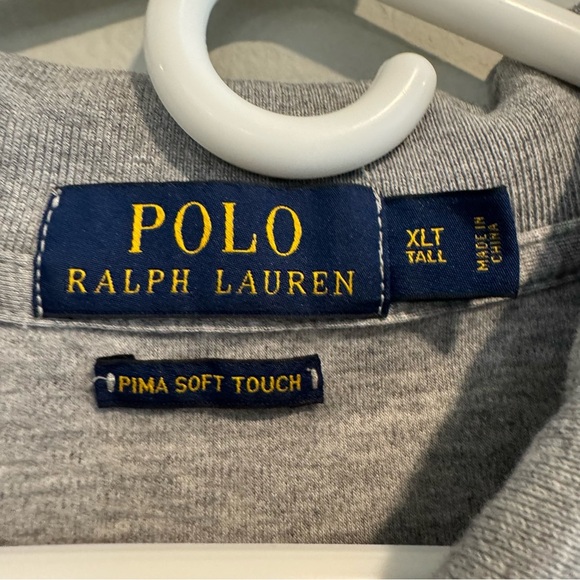 Polo Ralph Lauren Men's Long Sleeve Polo Shirt Pima Soft Touch XL Tall - Picture 5 of 6